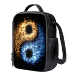 Fire And Ice Sparkle Yin Yang Print Crossbody Lunch Bag