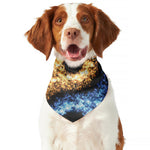 Fire And Ice Sparkle Yin Yang Print Dog Bandana