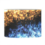Fire And Ice Sparkle Yin Yang Print Drum Lamp Shade