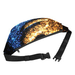 Fire And Ice Sparkle Yin Yang Print Fanny Pack