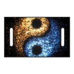 Fire And Ice Sparkle Yin Yang Print Golf Cart Seat Cover