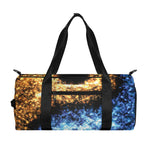 Fire And Ice Sparkle Yin Yang Print Gym Bag