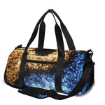 Fire And Ice Sparkle Yin Yang Print Gym Bag