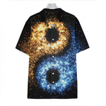 Fire And Ice Sparkle Yin Yang Print Hawaiian Shirt