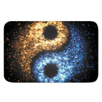 Fire And Ice Sparkle Yin Yang Print Indoor Door Mat