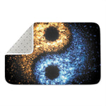 Fire And Ice Sparkle Yin Yang Print Indoor Door Mat