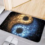 Fire And Ice Sparkle Yin Yang Print Indoor Door Mat