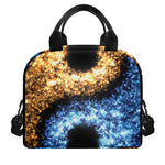 Fire And Ice Sparkle Yin Yang Print Insulated Lunch Bag