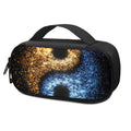 Fire And Ice Sparkle Yin Yang Print Portable Cooler Travel Case
