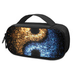 Fire And Ice Sparkle Yin Yang Print Insulin Cooler Travel Case