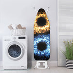 Fire And Ice Sparkle Yin Yang Print Ironing Board Cover