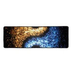 Fire And Ice Sparkle Yin Yang Print Long Kitchen Mat