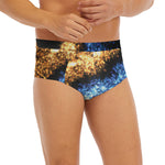 Fire And Ice Sparkle Yin Yang Print Men's Briefs