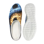 Fire And Ice Sparkle Yin Yang Print Mesh Casual Shoes
