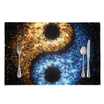 Fire And Ice Sparkle Yin Yang Print Placemat