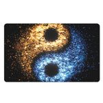 Fire And Ice Sparkle Yin Yang Print Polyester Doormat