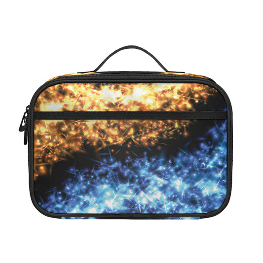 Fire And Ice Sparkle Yin Yang Print Portable Lunch Bag