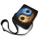 Fire And Ice Sparkle Yin Yang Print Rectangular Crossbody Bag