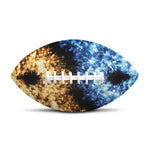 Fire And Ice Sparkle Yin Yang Print Rugby Ball