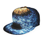 Fire And Ice Sparkle Yin Yang Print Snapback Cap