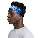 Fire And Ice Sparkle Yin Yang Print Sports Headband