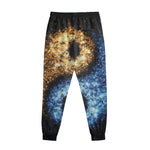 Fire And Ice Sparkle Yin Yang Print Sweatpants