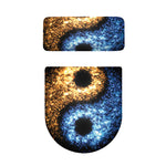 Fire And Ice Sparkle Yin Yang Print Toilet Lid And Tank Cover Set