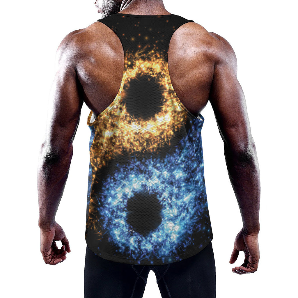 Fire And Ice Sparkle Yin Yang Print Training Tank Top