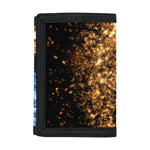 Fire And Ice Sparkle Yin Yang Print Trifold Wallet