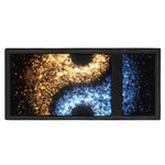 Fire And Ice Sparkle Yin Yang Print Trifold Wallet