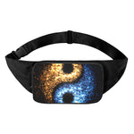 Fire And Ice Sparkle Yin Yang Print Waist Bag