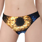 Fire And Ice Sparkle Yin Yang Print Women's Panties