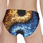 Fire And Ice Sparkle Yin Yang Print Women's Panties