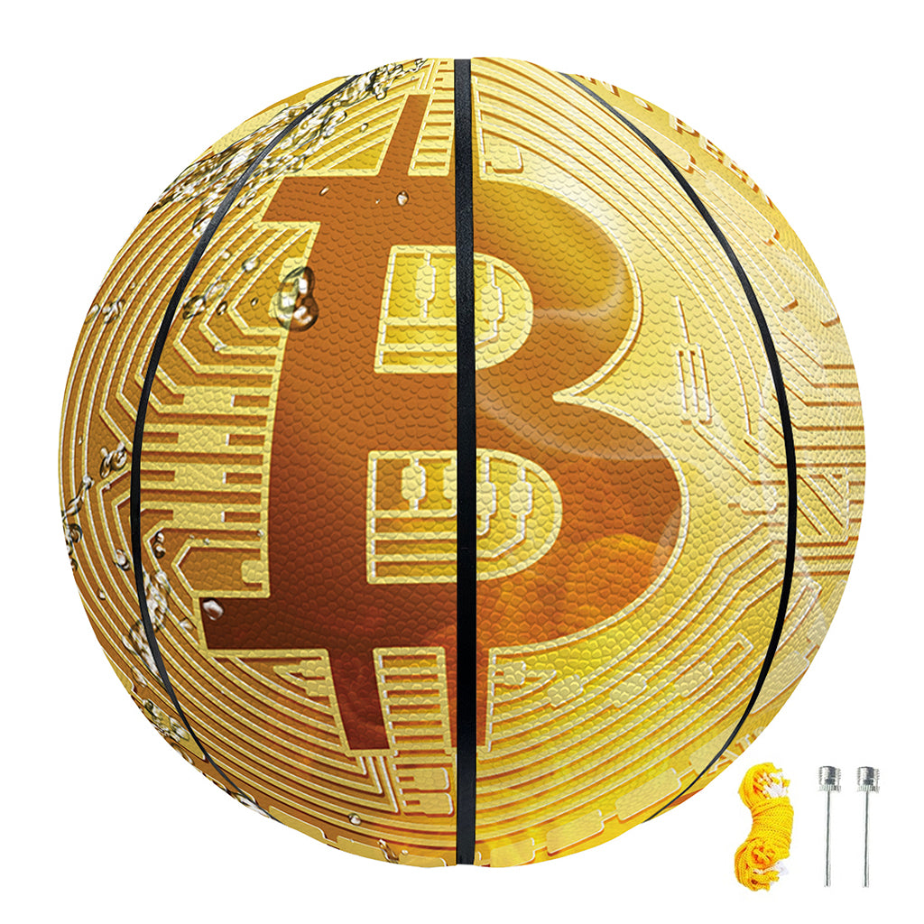 Fire And Water Bitcoin Print Basketball