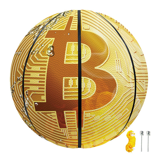 Fire And Water Bitcoin Print Basketball