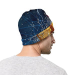 Fire And Water Bitcoin Print Beanie