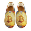 Fire And Water Bitcoin Print Casual Shoes