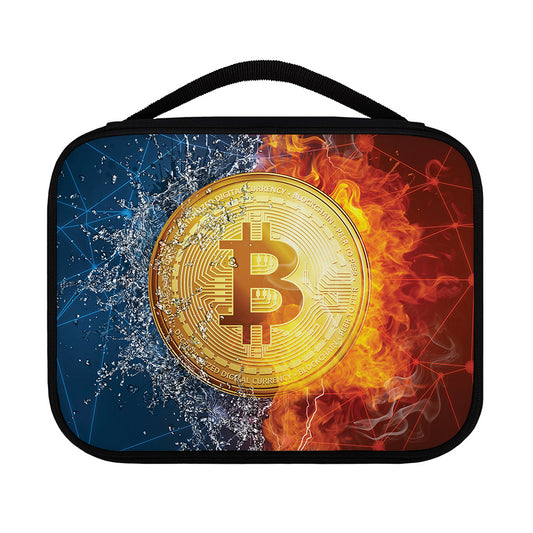 Fire And Water Bitcoin Print Classic Bible Case