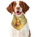 Fire And Water Bitcoin Print Dog Bandana