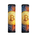 Fire And Water Bitcoin Print Handle Covers