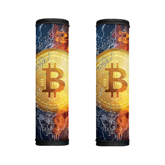 Fire And Water Bitcoin Print Handle Covers