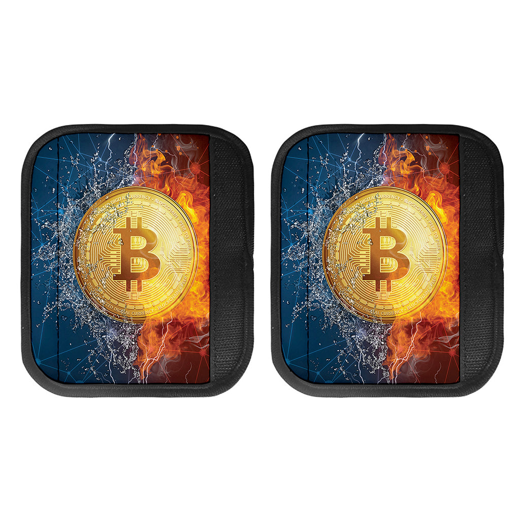 Fire And Water Bitcoin Print Handle Covers