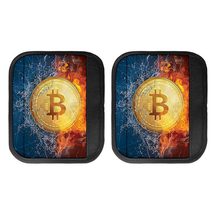 Fire And Water Bitcoin Print Handle Covers