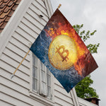 Fire And Water Bitcoin Print House Flag