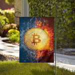 Fire And Water Bitcoin Print House Flag