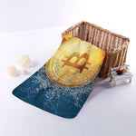 Fire And Water Bitcoin Print Towel