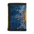 Fire And Water Bitcoin Print Trifold Wallet