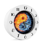 Fire And Water Yin Yang Print Alarm Clock
