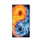 Fire And Water Yin Yang Print Baby Crib Sheet