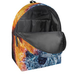 Fire And Water Yin Yang Print Backpack